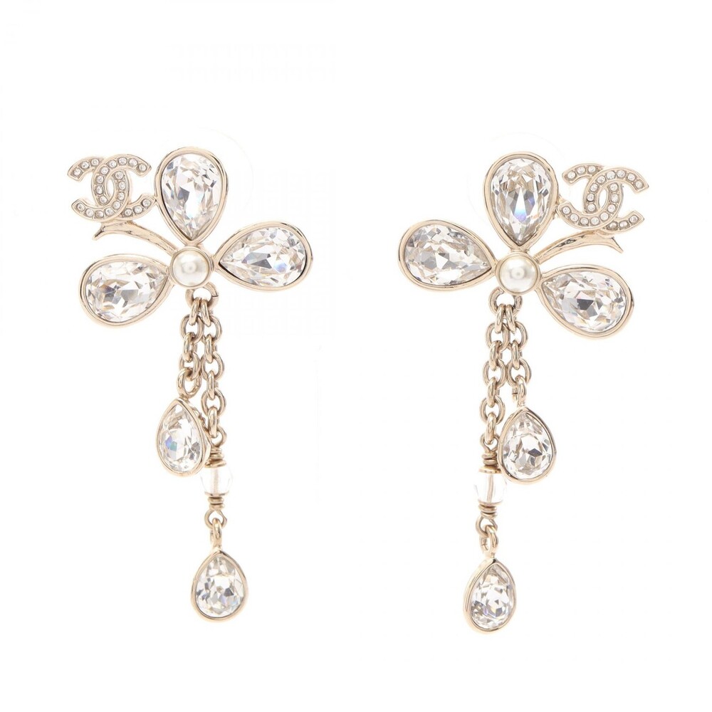 Chanel Coco Mark Flower Drop Pierced #309209C84B